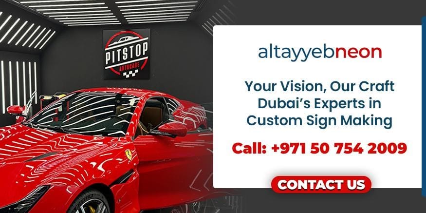 Contact us for custom neon signs in Dubai that make your brand stand out