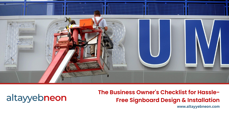 Professional company signboard design and installation solutions for business branding in Dubai